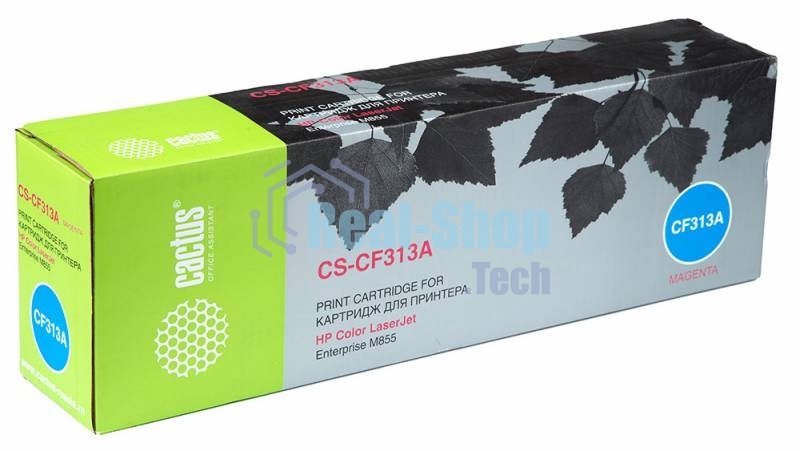 Картридж лазерный Cactus CS-CF313A пурпурный (31500 стр.) для HP Color LaserJet Enterprise M855
