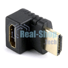 Переходник HDMI-HDMI Cablexpert A-HDMI270-FML, 19F/19M, угловой соединитель 270 градусов, золотые разъемы, пакет