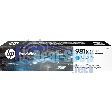 Картридж струйный HP 981X голубой увеличенной емкости для HP Color PageWide Ent Flow MFP 586, 566 10 000 стр.