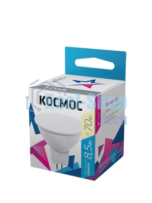 Лампа светодиодная Космос BASIC JCDR 8.5Вт 220В GU5.3 3000К
