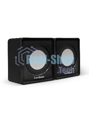 Акустическая система 2.0 ExeGate EX287057RUS Disco 140 Black (питание USB, 2х3Вт (6Вт RMS), 100-20000Гц, черный)