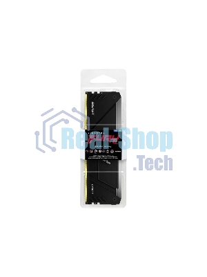 Оперативная память Kingston Fury Beast, DDR4, 32GB (1x32GB), 3600MHz, CL18, DIMM, с радиатором, RGB, черный