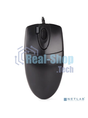 Мышь проводная A4Tech OP-620D черный, 1000 dpi, USB, кнопки - 4