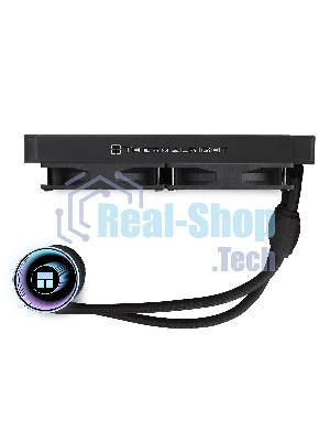 Водяное охлаждение для процессора Thermalright Frozen Notte 240 черный ARGB V2 (240мм, Black, ARGB/ Fans: 2x120мм, 72.37CFM, 27.7dBA, 2000RPM/ Pump height 54мм, 28dBA, 5300RPM, Rad thickness 27мм/ S: 1200, 1700, 1851, 2011, 2066, 115X, AM2, AM2+, AM3, AM3+, AM4, AM5, FM1, FM2, FM2+)