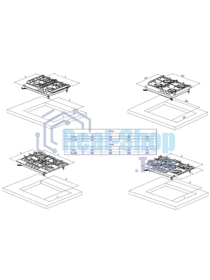 Газовая варочная панель DeLonghi GRETA 6GW BB