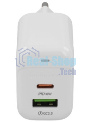 Сетевое зарядное устройство BOROFONE (6941991113888) BAS45Aai 2USB 3.0A PD 30W QC3.0
