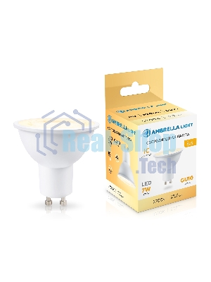 Лампа светодиодная	Ambrella light 190713 LED MR16 7W IC GU10 2700K 175-265V 38°