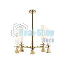 Люстра Ambrella light LH75371/5 GD/WH золото/белый G9*5 max 28W D600*675