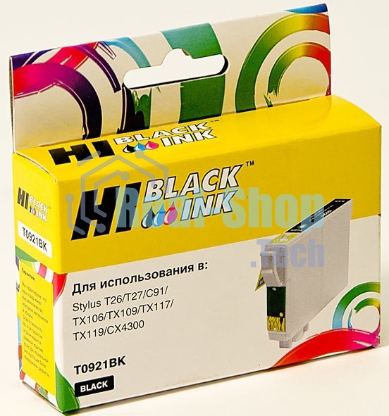 Картридж Epson Stylus C91/CX4300/T26/TX106/109 (Hi-Black) new, T09214A10/C13T10814A10, BK