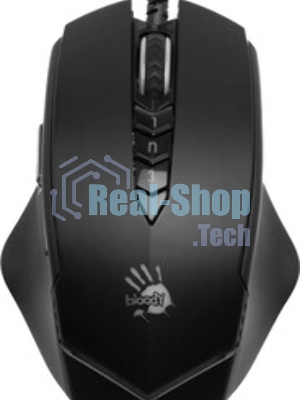 Мышь проводная A4Tech Bloody V8M Max черный, 12000 dpi, USB, кнопки - 10