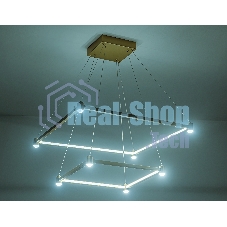 Светильник подвесной светодиодный FL5599/2+8 GD золотой 60W 3000K/4200K/6400K 600*600*1300 (без ПДУ)