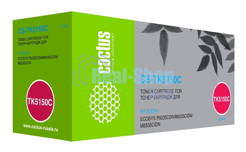 Картридж лазерный Cactus CS-TK5150C голубой (10000 стр.) для Kyocera Ecosys M6035cidn/P6035cdn