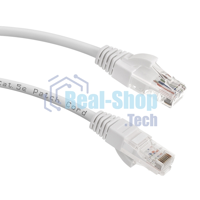 Патч-корд LANMASTER UTP LAN-PC45/U5E-1.0-WH вилка RJ-45-вилка RJ-45 cat.5е 1м белый LSZH (уп.:1шт)
