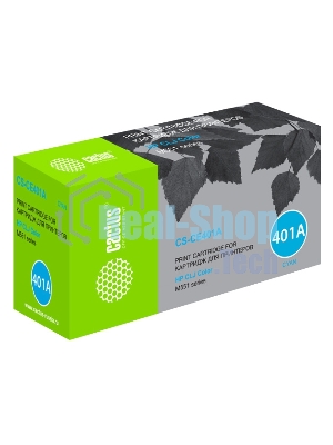 Картридж лазерный Cactus CS-CE401A голубой (6000 стр.) для HP CLJ Color M551 series