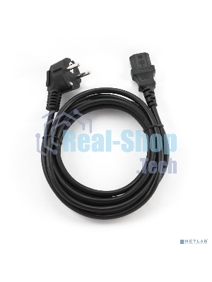 Кабель Gembird Power 250V 10A EUR, VDE питания сетевой, Евровилка, заземление, 5m (PC-186-VDE-5M)