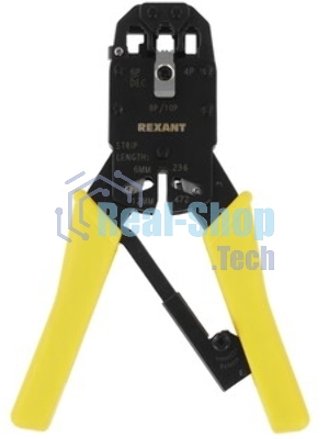 Кримпер Rexant HT-200 для обжима 8P8C, 6P6C, 4P4C, заделка витой пары