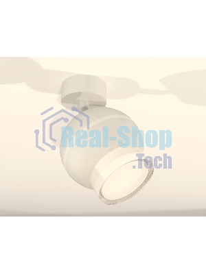 Комплект поворотного светильника Ambrella light XM1101016 SWH/FR/CL белый песок/белый матовый/прозрачный MR16 GU5.3 LED 3W 4200K (A2202,C1101,N7160)