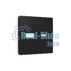 Лицевая панель ALFA (Черный матовый) для розетки 2USB тип A+C QUANT AP8110