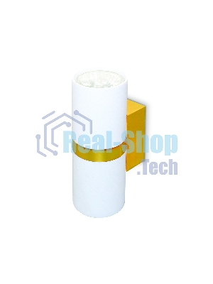 Настенный светильник FW242/2 WH/GD белый/золото GU10*2 max 12W 155*60*76