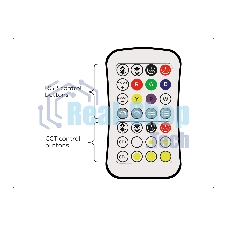 Контроллер GS11501 RGB+CCT 12A 12V 144W/ 24V 288W (ПДУ Радио 2.4G CR2025)