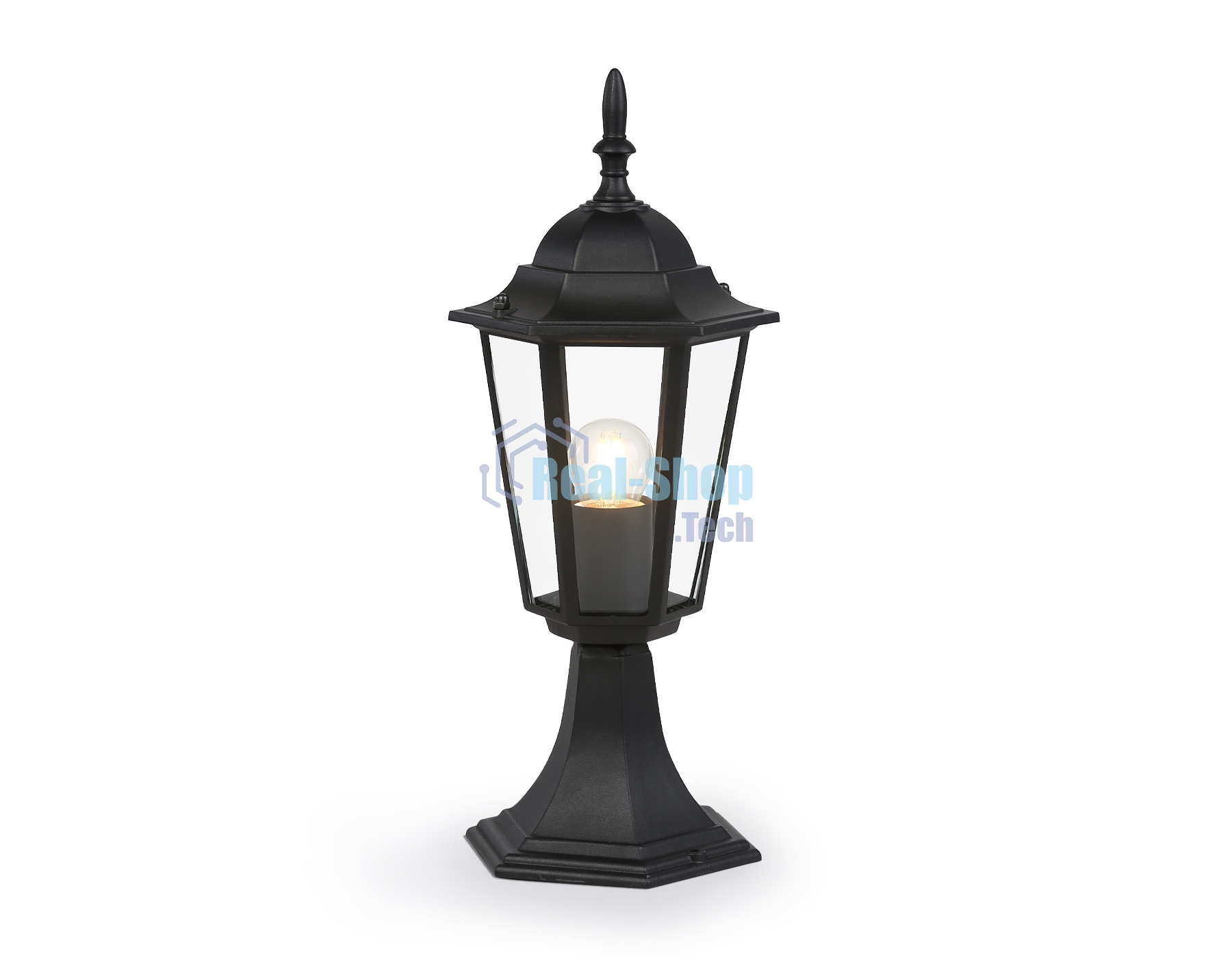 Светильник Ambrella light ST2023 BK/CL черный/прозрачный IP54 E27 max 40W D150*400
