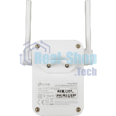 Двухдиапазонный усилитель беспроводного сигнала TP-Link (ретранслятор), 867 Мбит/с на 5 ГГц + 300 Мбит/с на 2,4 ГГц (SOHO RE305) поставляется без кабеля RJ-45
