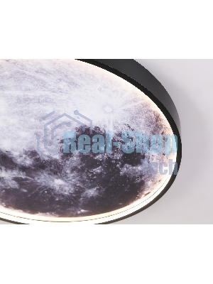Настенно-потолочный светодиодный светильник Ambrella light FW11111 BK черный 18W LED 3000-6400K D300*38