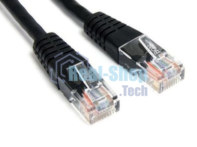 Патч-корд Lanmaster UTP TWT-45-45-0.5-BK вилка RJ-45-вилка RJ-45 кат.5е 0.5м черный ПВХ (уп.:1шт)
