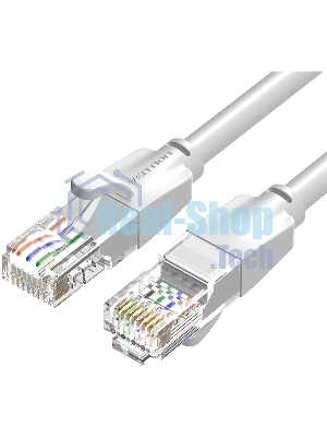Патч-корд Vention прямой UTP cat.6, RJ45 - 5м. Серый