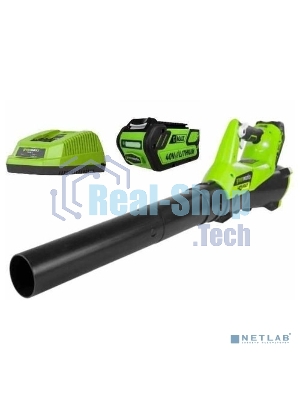 Воздуходувка аккумуляторная GreenWorks G40ABK4, 40V, с АКБ 4а*ч и ЗУ (2400807UB)