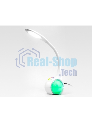 Светодиодная настольная лампа с RGB подсветкой Ambrella light DE532 WH белый LED 4200K+RGB 7.5W