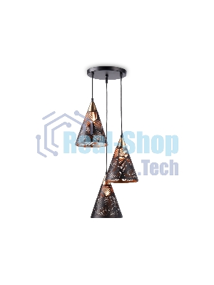 Светильник Ambrella light TR8435/3 BK/FGD черный/золото E27/3 max 40W D360*800
