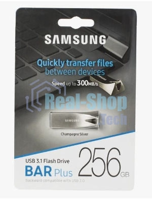 Флешка USB 256Gb USB USB 3.1 Samsung BAR Plus (up to 300Mb/s) (MUF-256BE3/APC)
