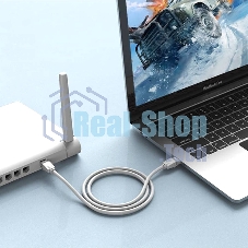 Патч-корд Vention прямой UTP cat.6, RJ45 - 5м. Серый