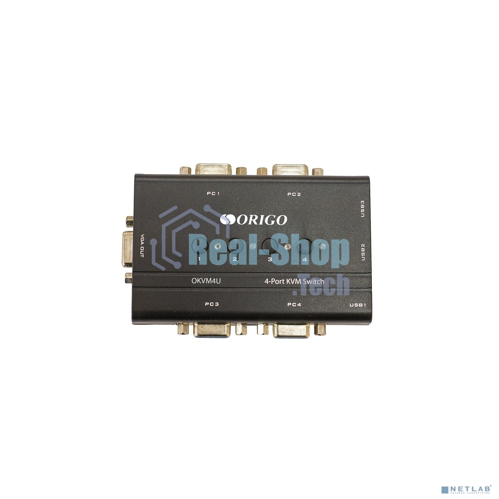 KVM-переключатель ORIGO OKVM4U/A1A, 4-портовый, с портами VGA и USB
