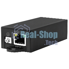 Преобразователь PoE af/at (48V) в Passive PoE (24V). Вход: коннектор RJ45 IEEE 802.3af/at/Passive PoE (37V-57V) или разъем DC 48В(2.1x5.5); Выход: Разъем RJ45 (Passive PoE 24VDC; 4,5(+); 7,8(-). Преобразователь используется для подключения 24V Passive PoE оборудования к стандартным PoE источникам. Размеры (ШхВхГ): 101 x 25 x 41 мм. Рабочая температура: -25...+60°C.