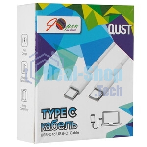 Кабель TypeC---TypeC USB2.0 1.2m, белый, iOpen ACU505-W-1.2M