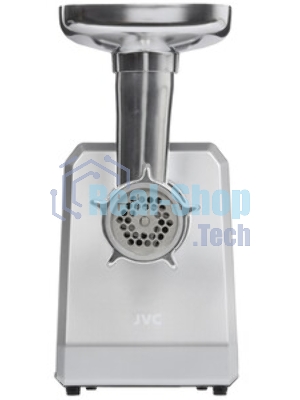 Мясорубка электрическая JVC JK-MG128 черный, 2500 Вт, 2.7 кг/мин, реверс, металлический лоток, насадки - 4