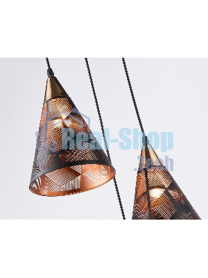 Светильник Ambrella light TR8435/3 BK/FGD черный/золото E27/3 max 40W D360*800