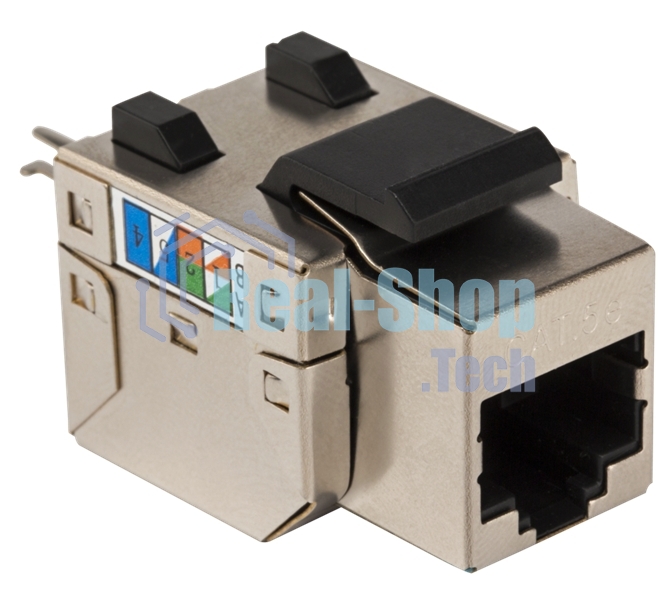 Модуль Keystone RJ45, Cat.5E, STP, 90 градусов, белый