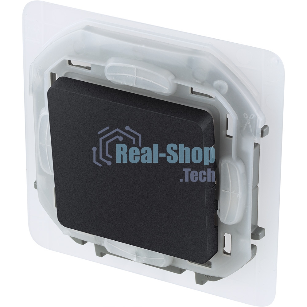 Переключатель IP44 10AX 250 В антрацит