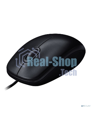 Мышь проводная Logitech M100/100R DARK/GREY (темно-серая/черная), 1000 dpi, USB, кнопки - 3