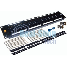 Патч-панель LANMASTER 48 портов, UTP, кат.6, 2U