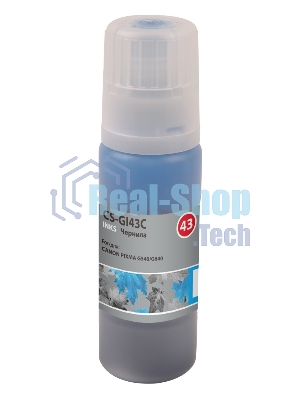 Чернила Cactus CS-GI43C голубой60мл для Canon Pixma G640/540