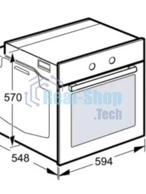 Духовой шкаф электрический Bosch HJA737BA0 Serie 4, 60 см, 76 л, черный, Auto Pilot 10, 3D Hotair,класс энергоэффективности А, 7 режимов, LCD-дисплей, галогенное освещение, самоочистка EcoClean,проволочные направляющие