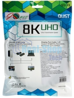 Кабель соединительный DisplayPort v1.4, 2m, iOpen ACG630-2.0