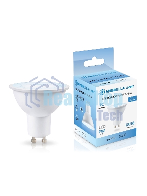 Лампа светодиодная Ambrella light 190716 LED MR16 7W IC GU10 6400K 175-265V 38°