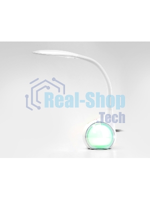 Светодиодная настольная лампа с RGB подсветкой Ambrella light DE532 WH белый LED 4200K+RGB 7.5W
