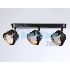 Светильник Ambrella light TN71237/3 BK/GD черный/золото GX53/3 380*100*147