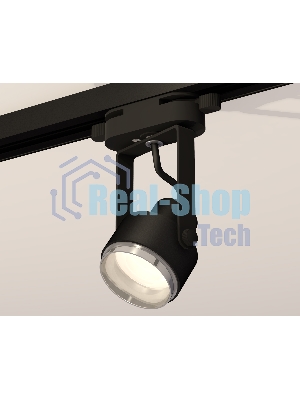 Светильник Ambrella light XT6602021 PBK/PSL черный полированный/серебро полированное MR16 GU10 (C6602, N6122)